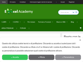 'excelacademy.it' screenshot