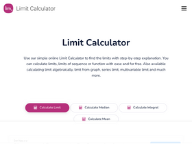 'calculatorlimit.com' screenshot