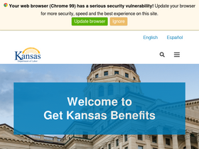 'getkansasbenefits.gov' screenshot