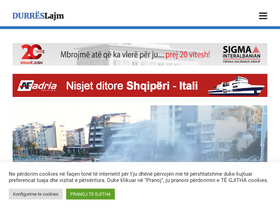 'durreslajm.al' screenshot