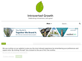 'introvertedgrowth.com' screenshot