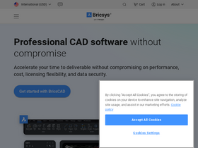 'bricsys.com' screenshot