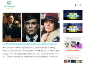 'psychologyjunkie.com' screenshot