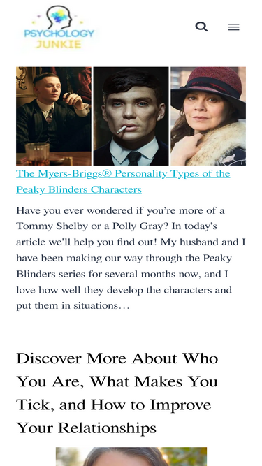 The Myers-Briggs® Personality Types of the Peaky Blinders Characters -  Psychology Junkie