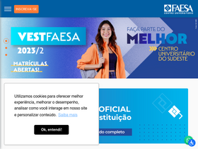 'faesa.br' screenshot