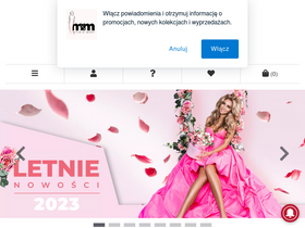 'sukienkimm.pl' screenshot