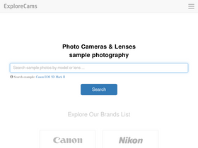 'explorecams.com' screenshot