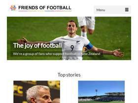 'friendsoffootballnz.com' screenshot