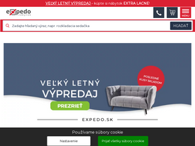 'expedo.sk' screenshot