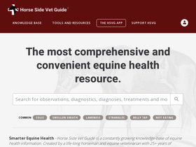 'horsesidevetguide.com' screenshot