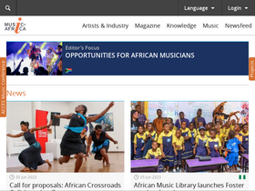 'musicinafrica.net' screenshot