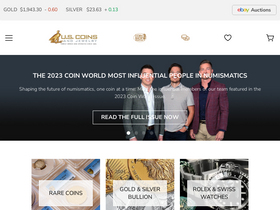 'uscoinsandjewelry.com' screenshot