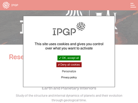 'ipgp.fr' screenshot