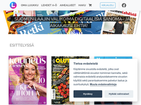 'lehtiluukku.fi' screenshot