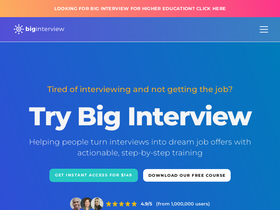 'biginterview.com' screenshot