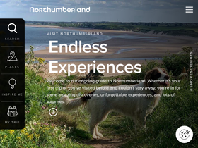 'visitnorthumberland.com' screenshot