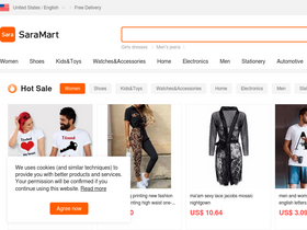 'saramart.com' screenshot