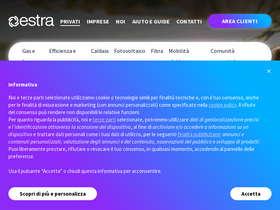 'estra.it' screenshot