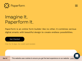 'paperform.co' screenshot