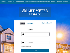 'smartmetertexas.com' screenshot