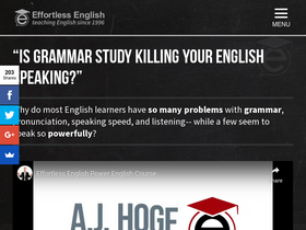 'effortlessenglishclub.com' screenshot