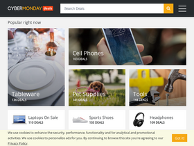 'cybermondaydeals.center' screenshot