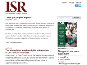 'isreview.org' screenshot