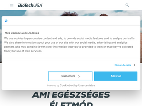 'biotechusa.hu' screenshot