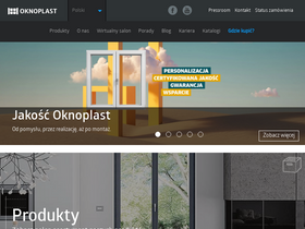 'oknoplast.com.pl' screenshot
