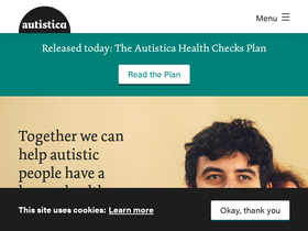 'autistica.org.uk' screenshot