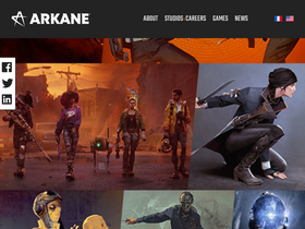 'arkane-studios.com' screenshot