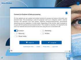 'sana.de' screenshot