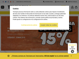 'tennispro.es' screenshot