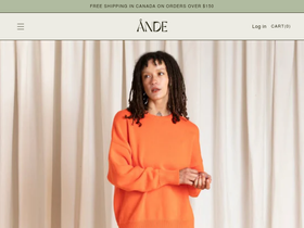 andethestore.com homepage screenshot