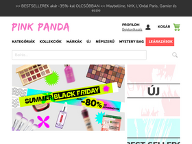 'pinkpanda.hu' screenshot