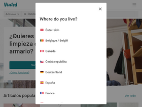 'vinted.es' screenshot