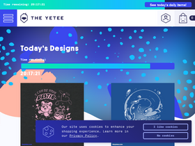 'theyetee.com' screenshot