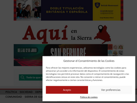 'aquienlasierra.es' screenshot