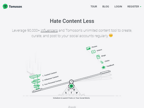 'tomoson.com' screenshot