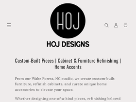 hojdesigns.com homepage screenshot