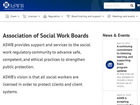 'aswb.org' screenshot