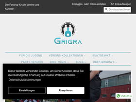 grigras.store homepage screenshot