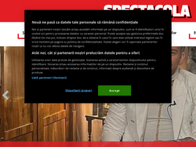 'spectacola.ro' screenshot