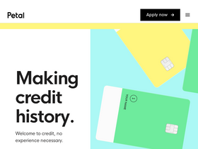 'petalcard.com' screenshot