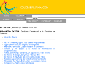 'colombiamania.com' screenshot