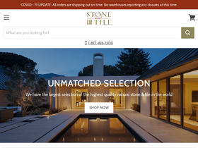 'stoneandtileshoppe.com' screenshot