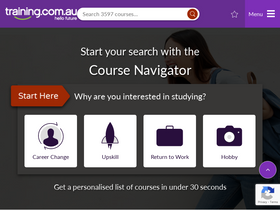 'training.com.au' screenshot