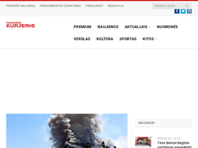 'kurjeris.lt' screenshot