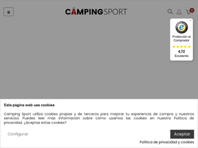 'campingsport.es' screenshot