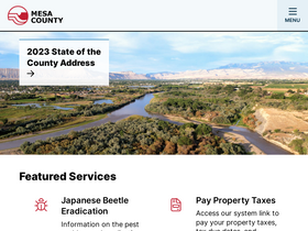 'mesacounty.us' screenshot